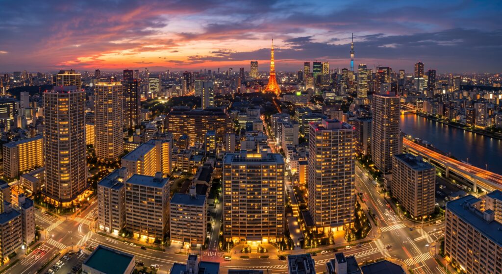 東京　マンション群