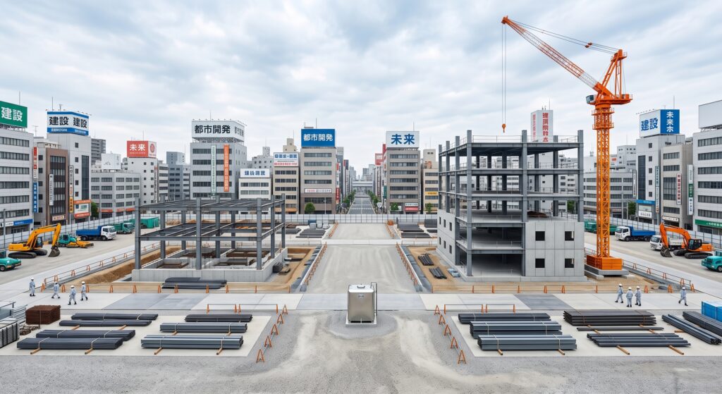 工事中。ゼネコン