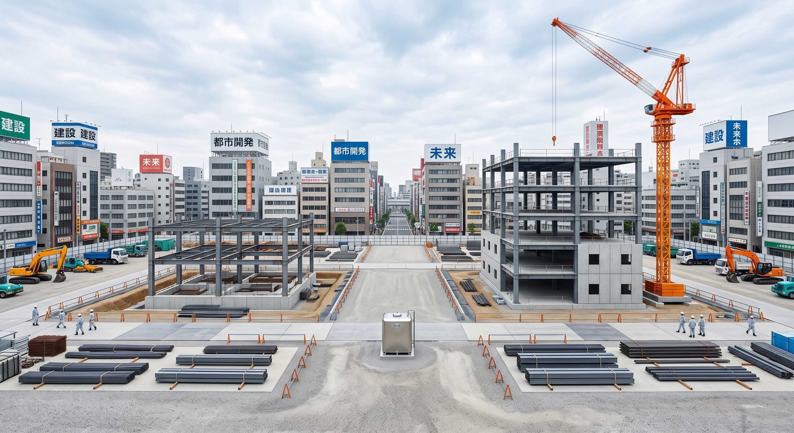 工事中。ゼネコン