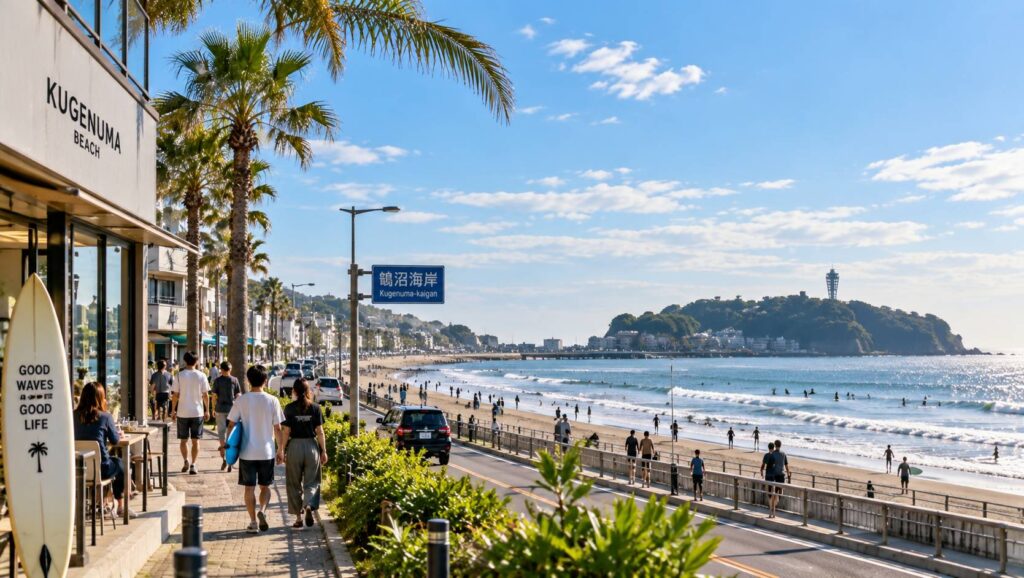 海岸　江の島付近